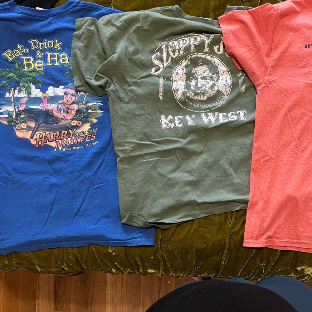 Lot of 3 Men’s Vintage Florida Bar T Shirts. All 3 sized large